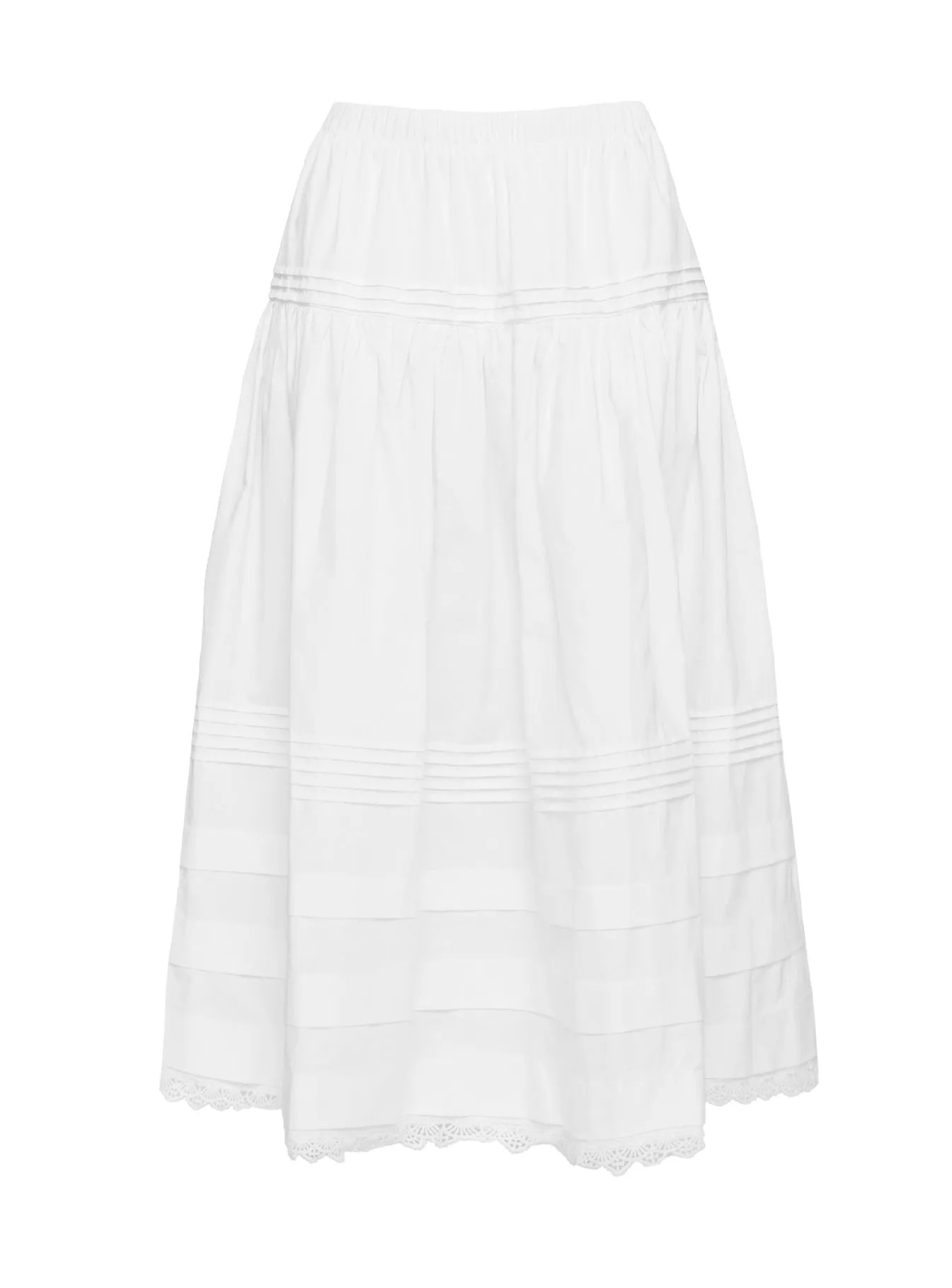 Calling For You Flowy Maxi Skirt White sold by Princess Polly product image thumbnail 5
