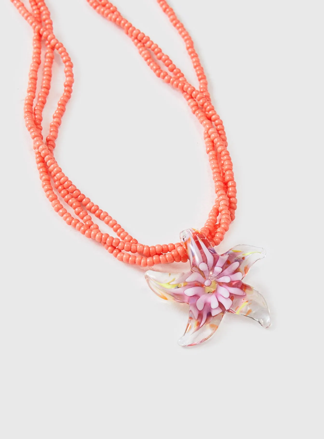 Gracious Beaded Necklace Orange sold by Princess Polly product image thumbnail 3
