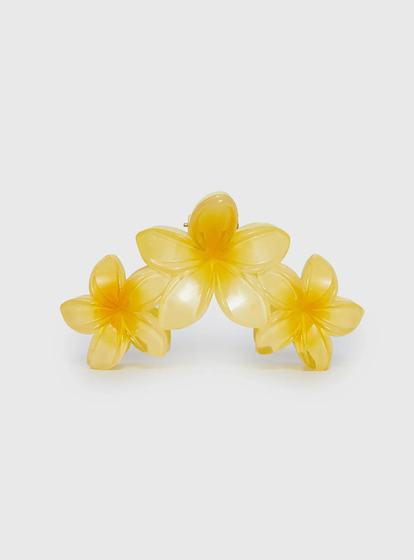 Chianti Frangipani Claw Clip Yellow sold by Princess Polly product image thumbnail 2