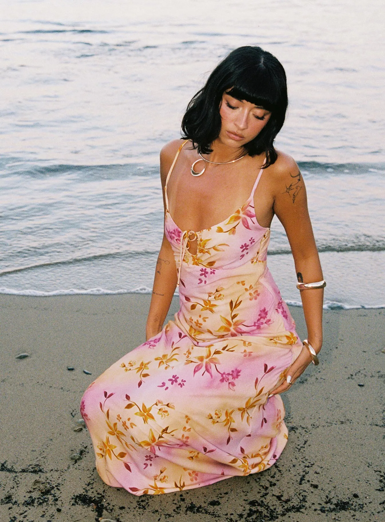 Lauraline Maxi Dress Pink / Floral sold by Princess Polly product image thumbnail 2