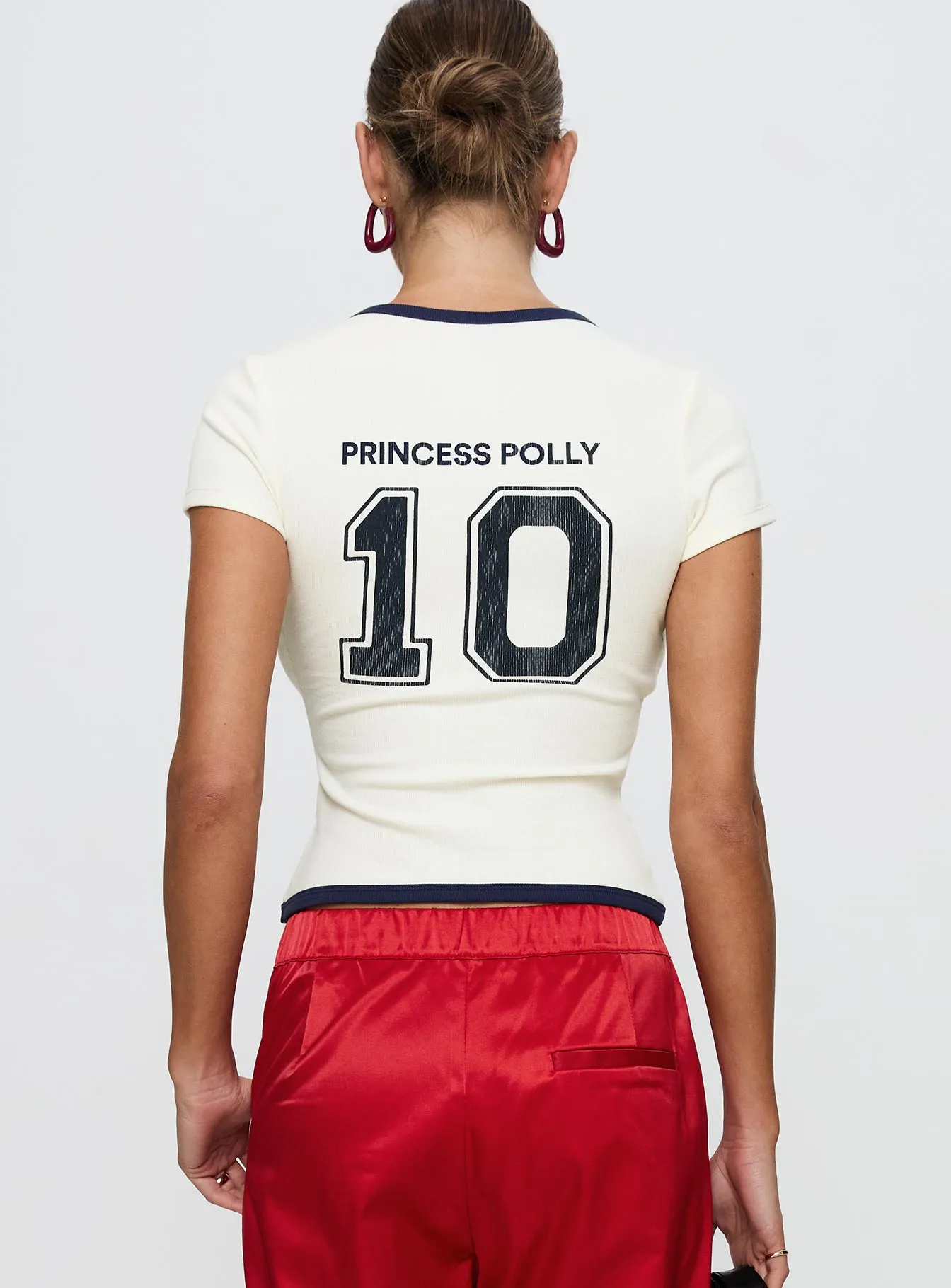 Track Record Graphic Top Cream sold by Princess Polly product image thumbnail 5