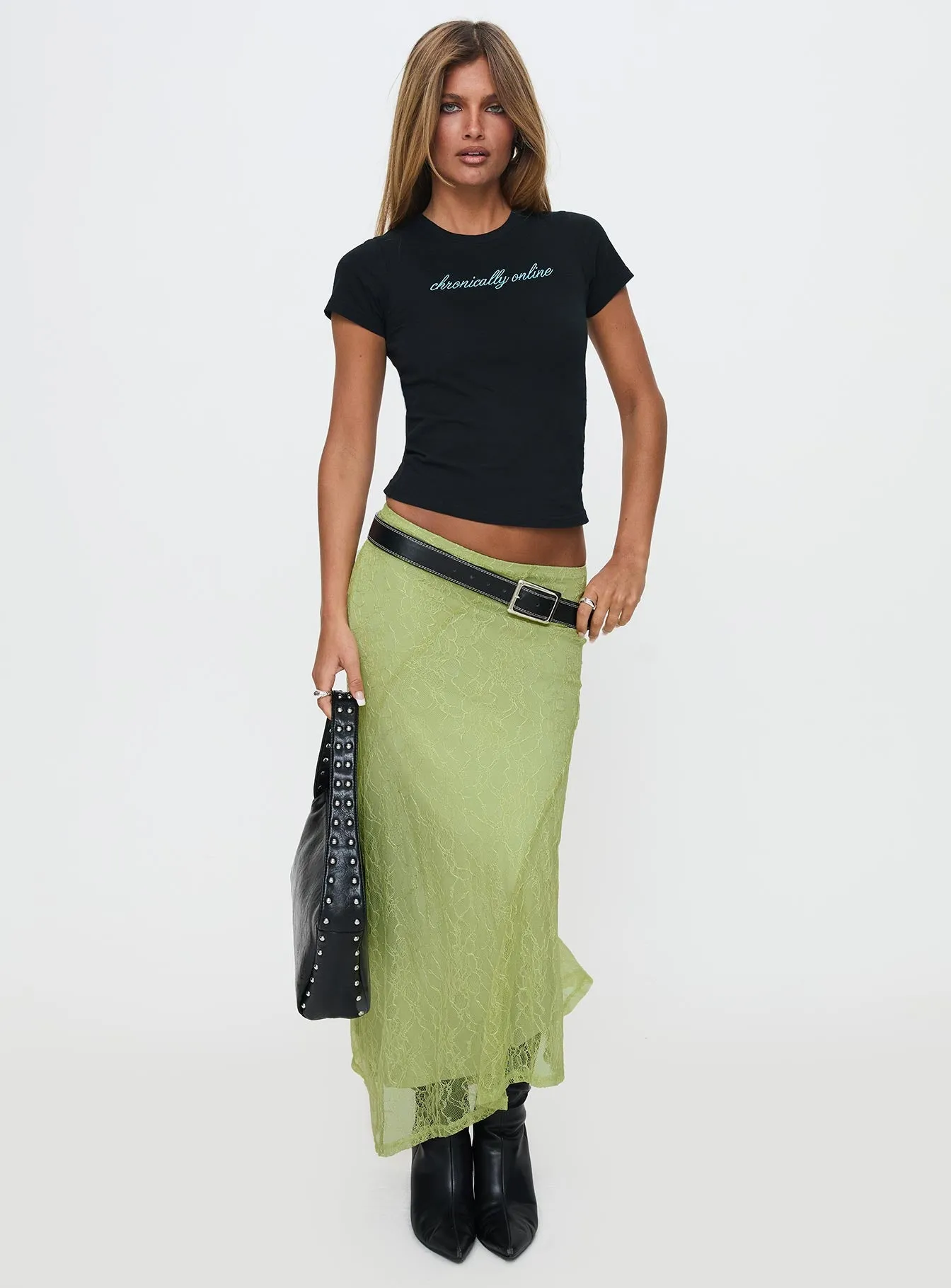 Chronically Online Graphic Top Black sold by Princess Polly product image thumbnail 2