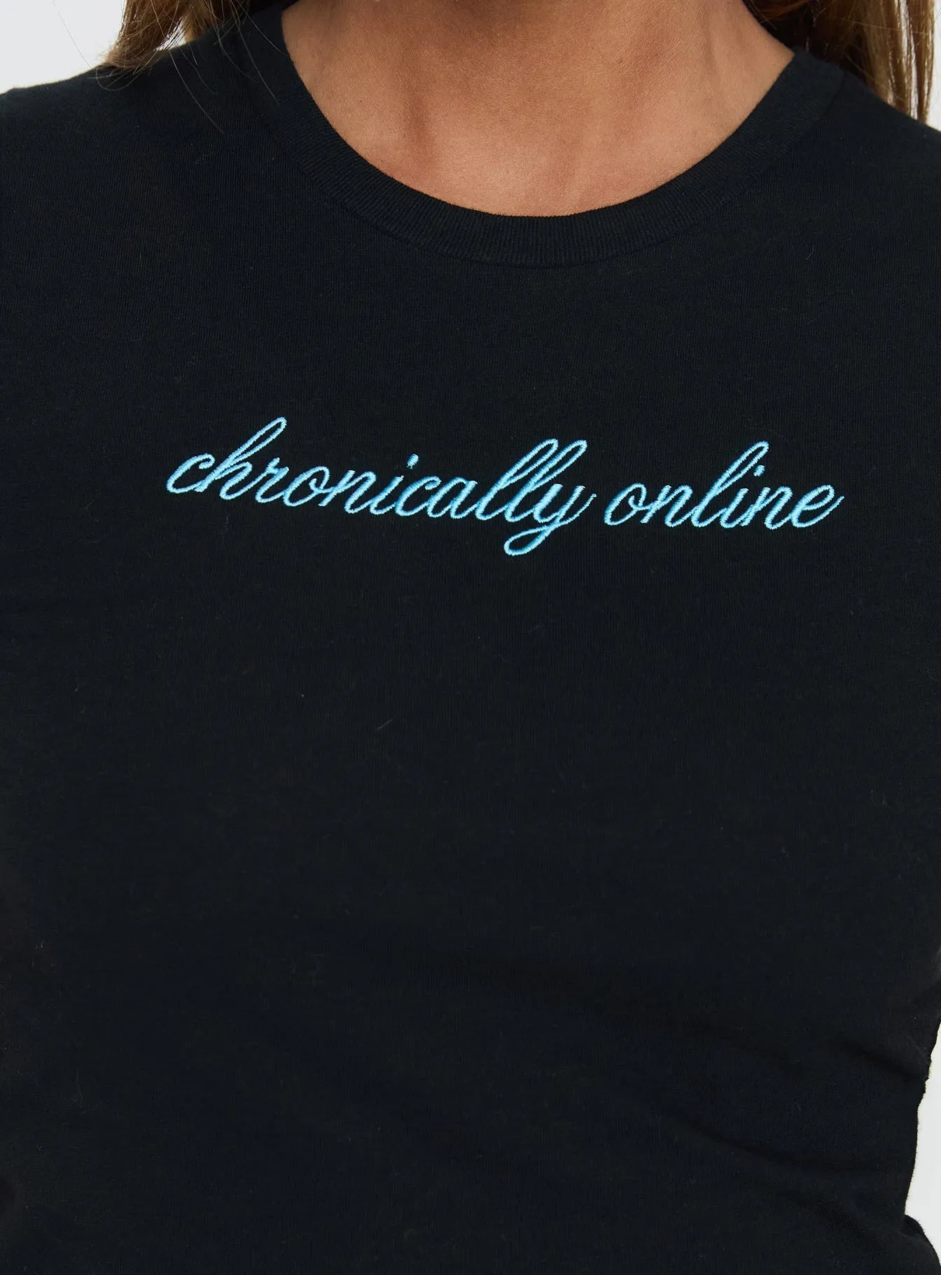 Chronically Online Graphic Top Black sold by Princess Polly product image thumbnail 5