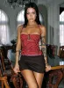 Karley Low Waist Mini Skirt Chocolate Petite sold by Princess Polly