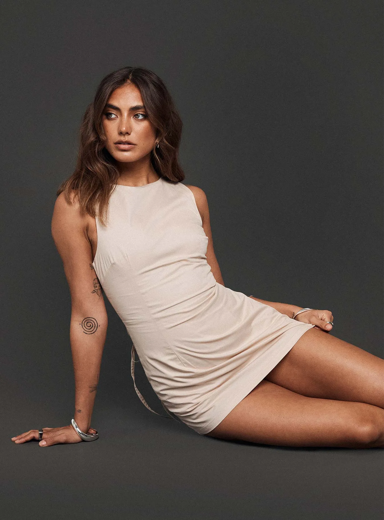 Yumiko Romper Cream Petite sold by Princess Polly