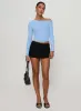 Can't Sleep Skort Black Petite sold by Princess Polly