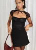 Can't Sleep Skort Black Petite sold by Princess Polly