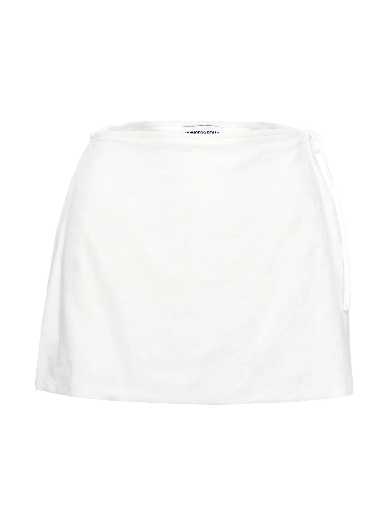 Gulliver Tie Side Mini Skort White Petite sold by Princess Polly product image thumbnail 5