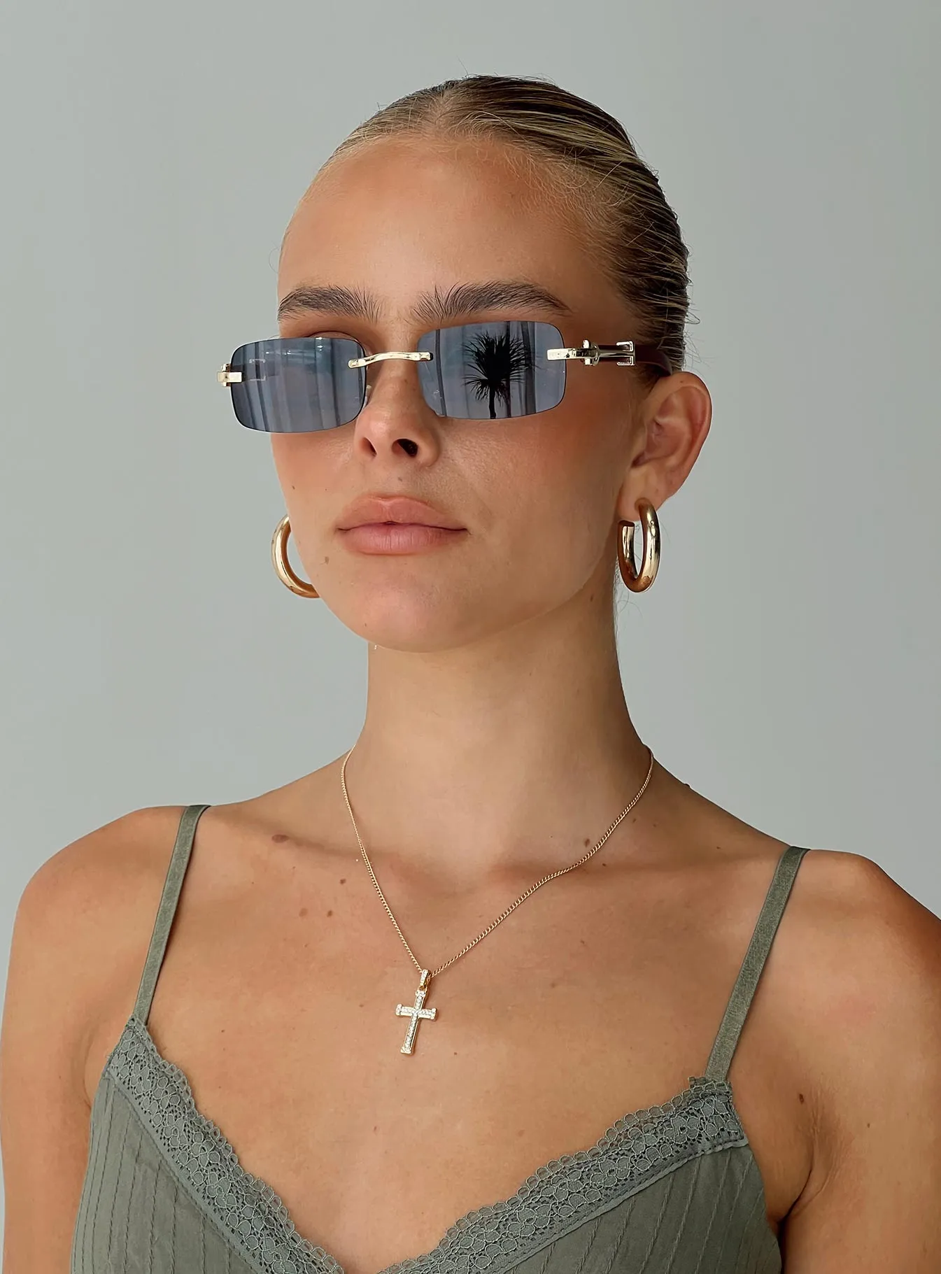 Arber Sunglasses Black sold by Princess Polly