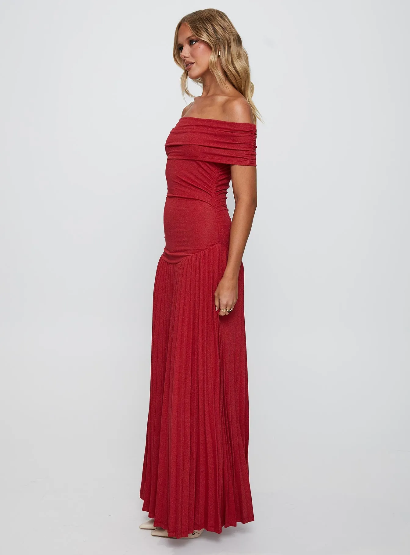 Field Of Dreams Maxi Dress Crimson sold by Princess Polly product image thumbnail 4