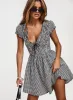 Wescott Gingham Romper Black / White Tall sold by Princess Polly
