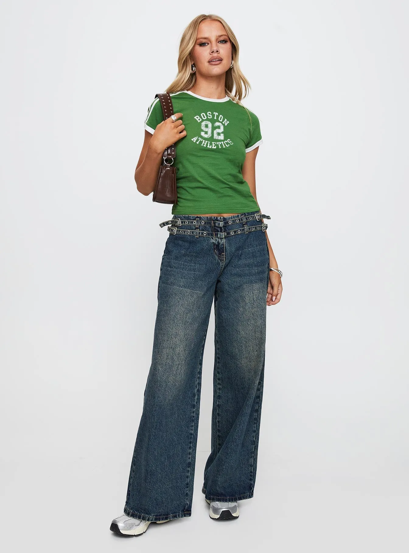 Boston Athletics Top Green sold by Princess Polly product image thumbnail 3