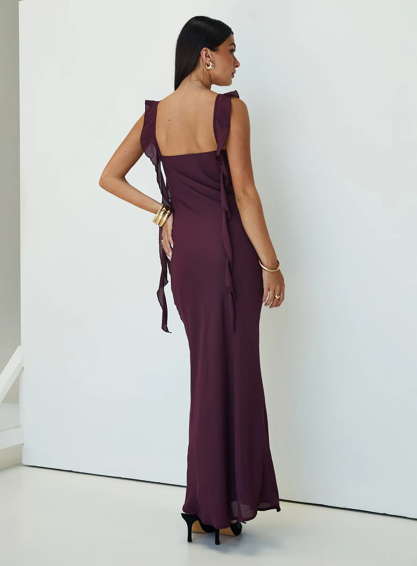 Lanai Maxi Dress Plum Petite sold by Princess Polly product image thumbnail 5