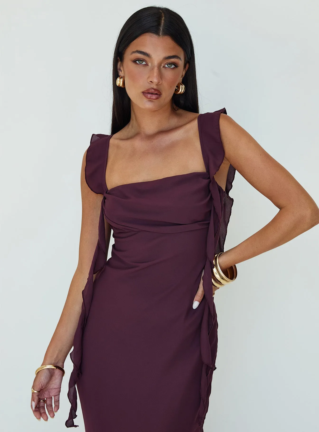 Lanai Maxi Dress Plum Petite sold by Princess Polly product image thumbnail 2