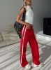 Keli Track Pants Red / White sold by Princess Polly