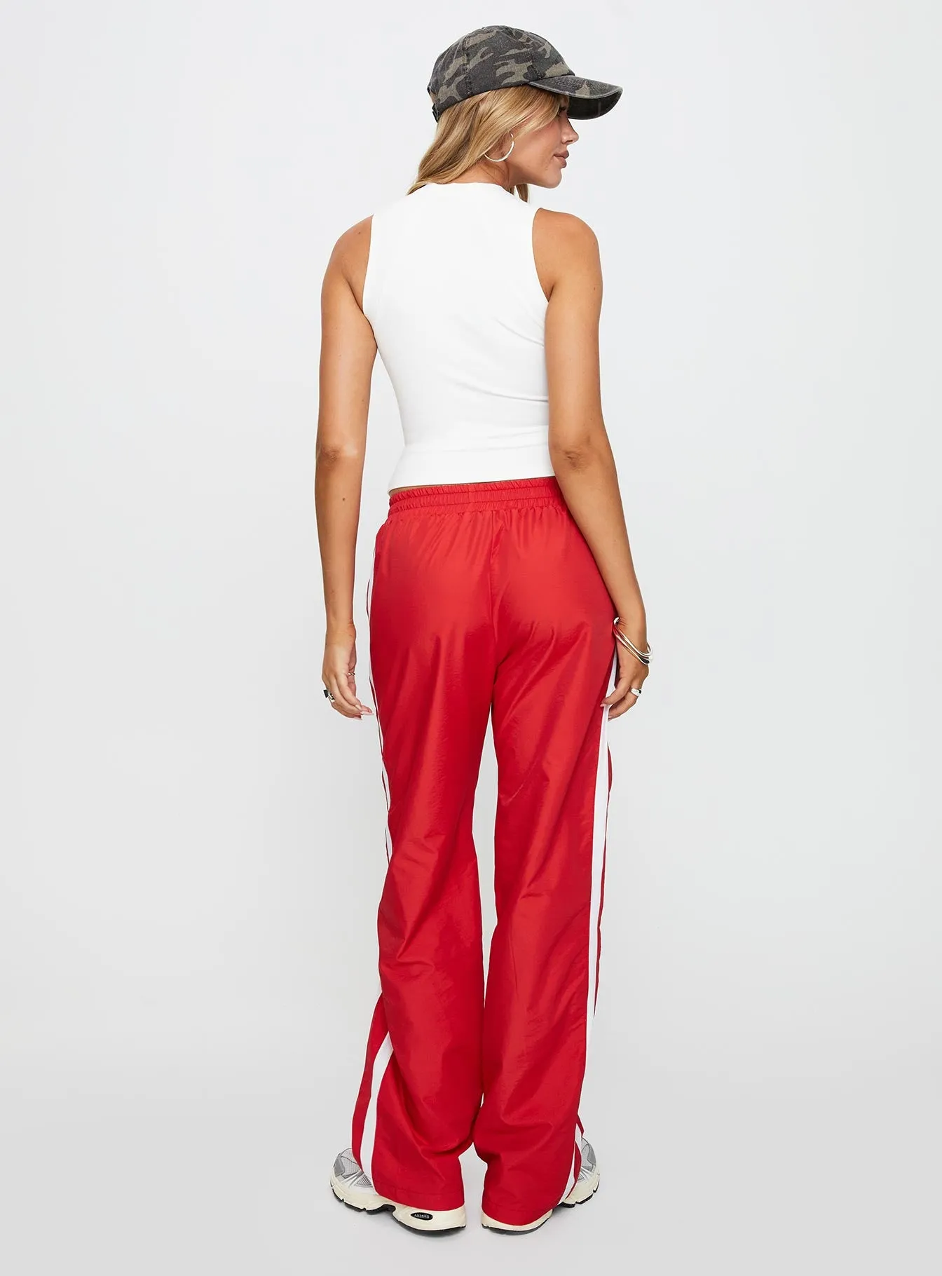 Keli Track Pants Red / White sold by Princess Polly product image thumbnail 5