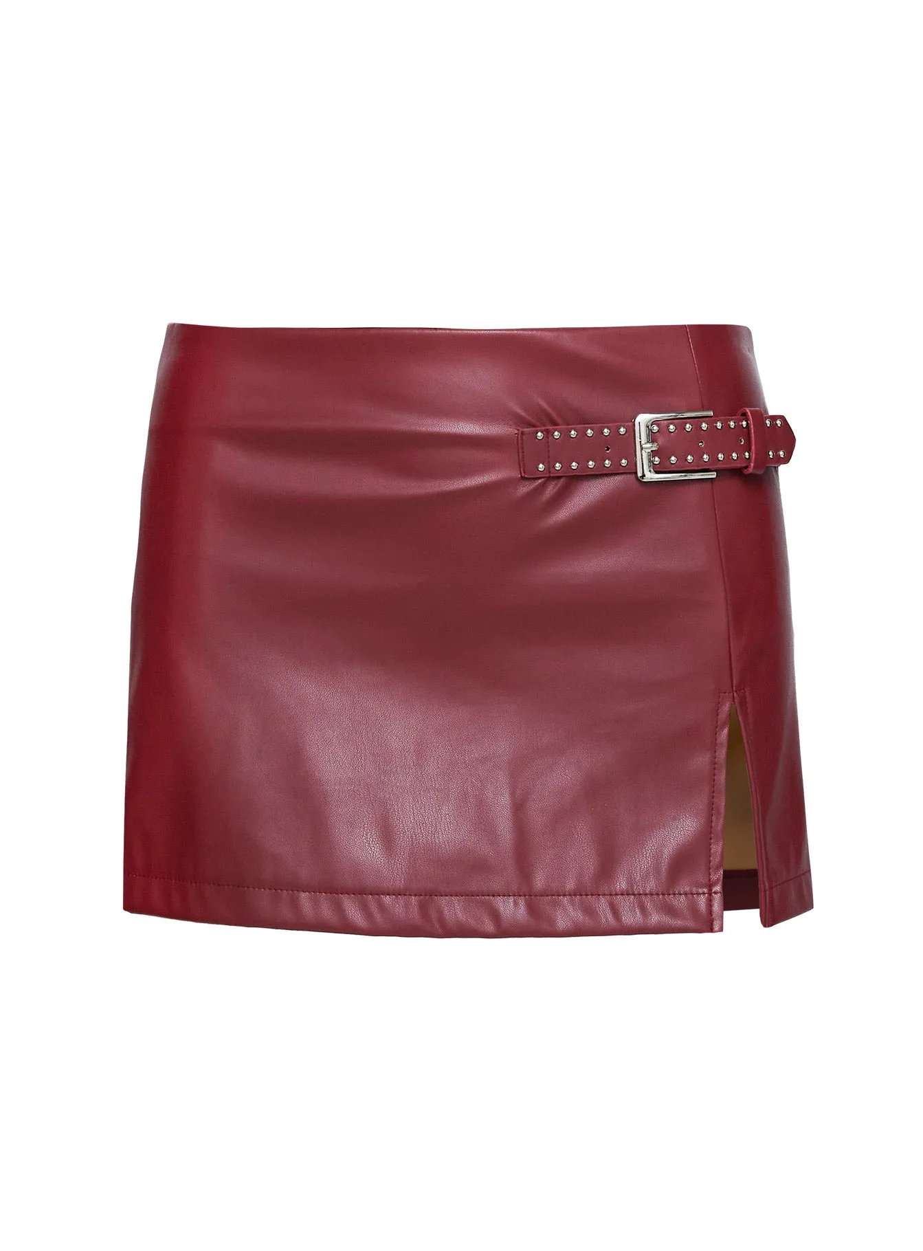 De Tigre Belted Mini Skirt Red sold by Princess Polly product image thumbnail 5