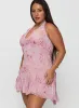 Valorie Halter Mini Dress Pink Curve sold by Princess Polly