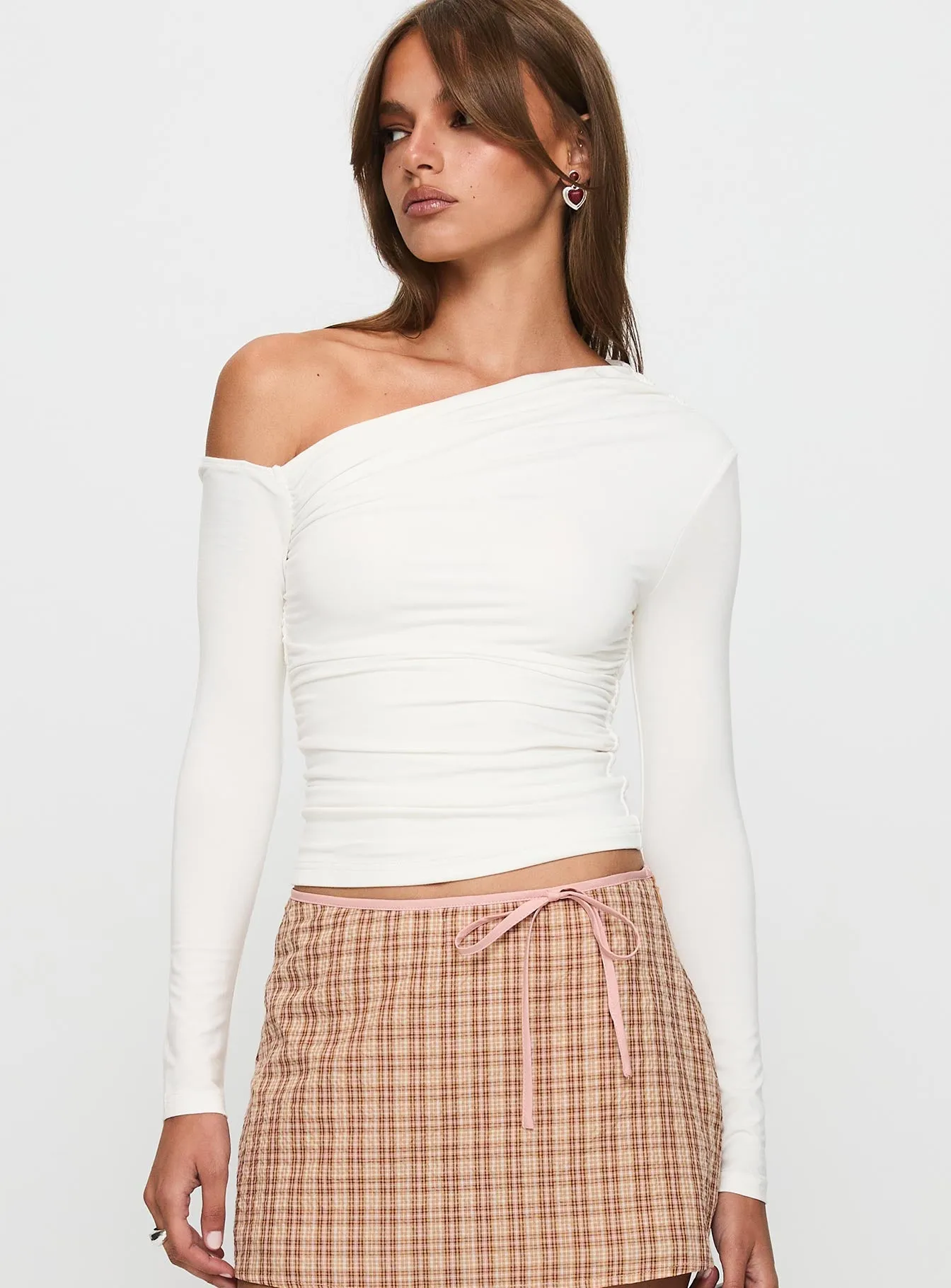 Beller Long Sleeve Top White sold by Princess Polly product image thumbnail 2