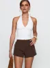Borderline Track Short Brown / Blue sold by Princess Polly