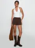 Borderline Track Short Brown / Blue sold by Princess Polly