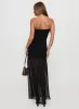 Decadent Strapless Maxi Dress Black Tall sold by Princess Polly