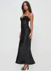 Fadyen Bias Cut Maxi Dress Black Tall sold by Princess Polly