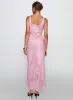 Brietta Cowl Maxi Dress Pink sold by Princess Polly