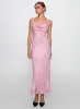 Brietta Cowl Maxi Dress Pink sold by Princess Polly