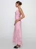 Brietta Cowl Maxi Dress Pink sold by Princess Polly