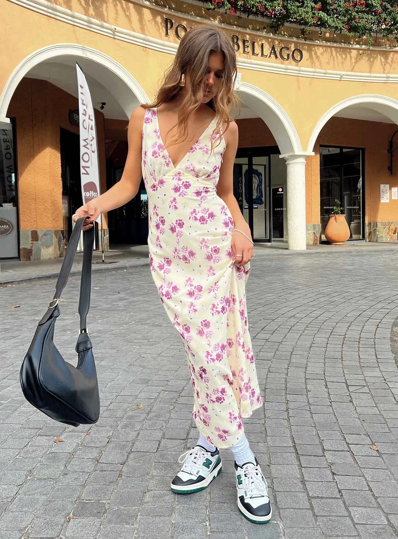 Nellie Midi Dress Yellow Floral Petite sold by Princess Polly product image thumbnail 2