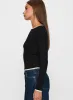 Bring Me Closer Button Up Long Sleeve Top Black / White sold by Princess Polly
