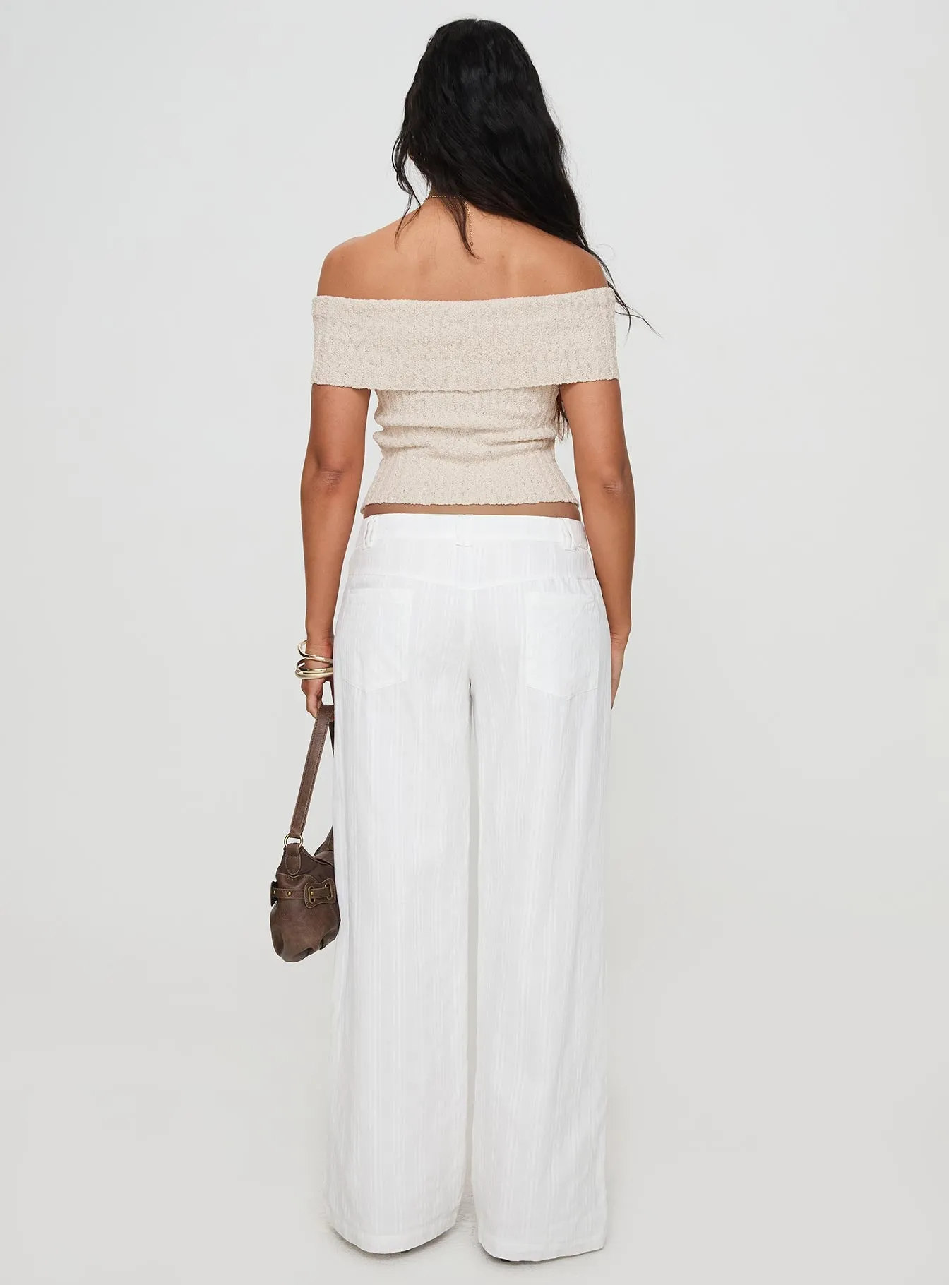 Vendi Low Rise Pant White Petite sold by Princess Polly product image thumbnail 4