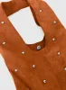 Stellah Studded Faux Suede Bag Brown sold by Princess Polly