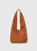 Stellah Studded Faux Suede Bag Brown sold by Princess Polly