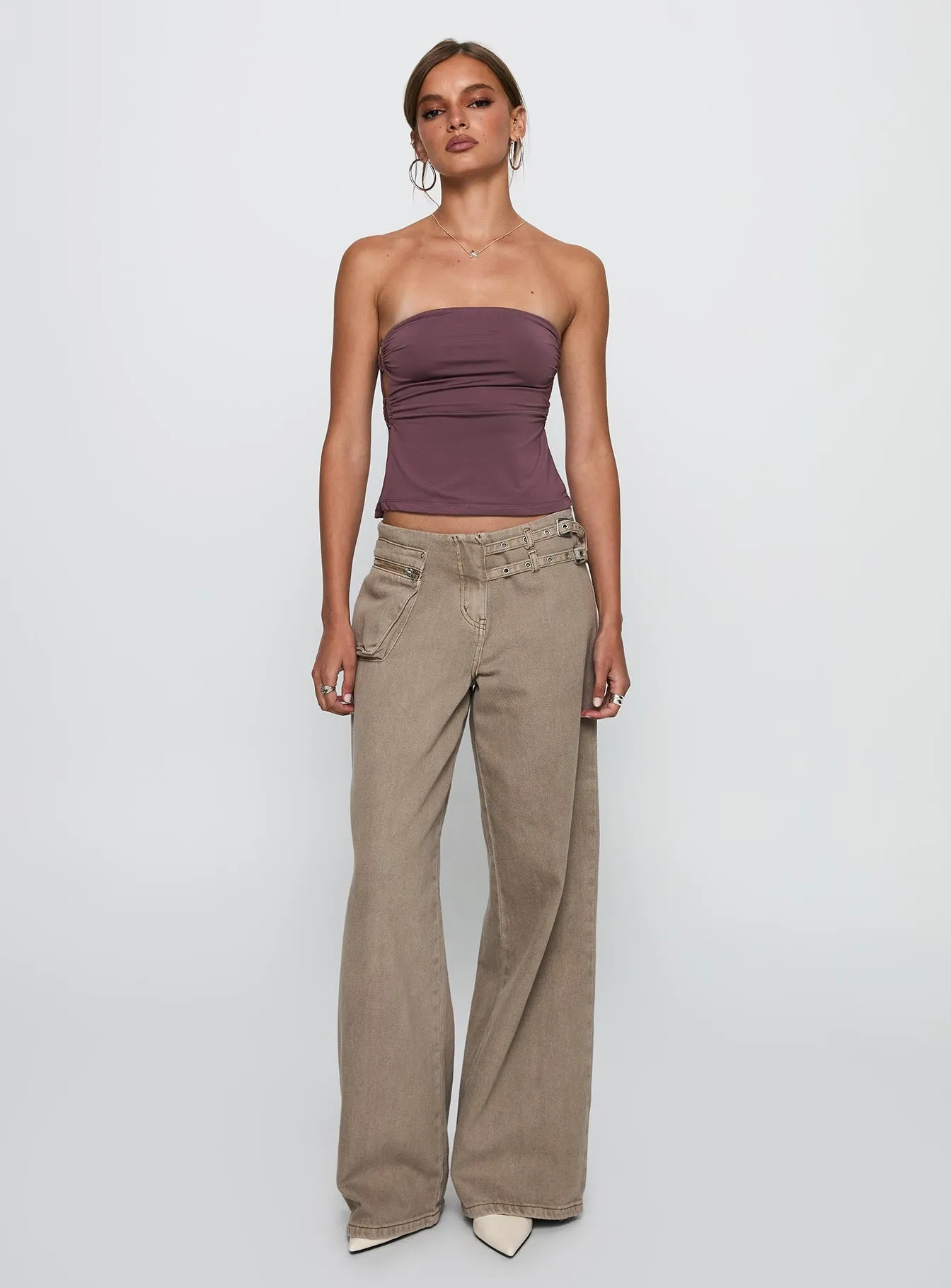 Round The World Strapless Purple sold by Princess Polly product image thumbnail 3