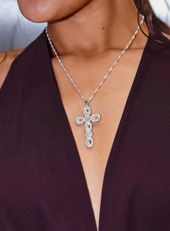 Another Universe Necklace Silver sold by Princess Polly