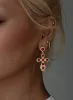 Oakwood Cross Earrings Gold / Red sold by Princess Polly