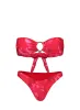 Macs Bandeau Bikini Top Red Floral sold by Princess Polly