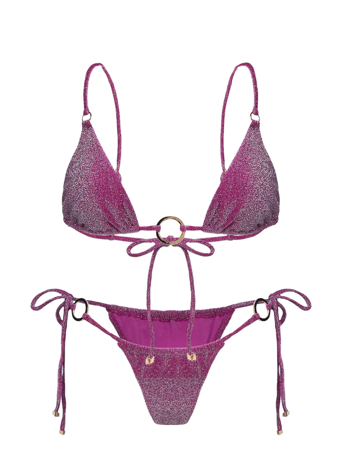 Entrancing Triangle Bikini Bottoms Purple sold by Princess Polly product image thumbnail 5