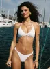 Tides Roll Bikini Bottoms White sold by Princess Polly
