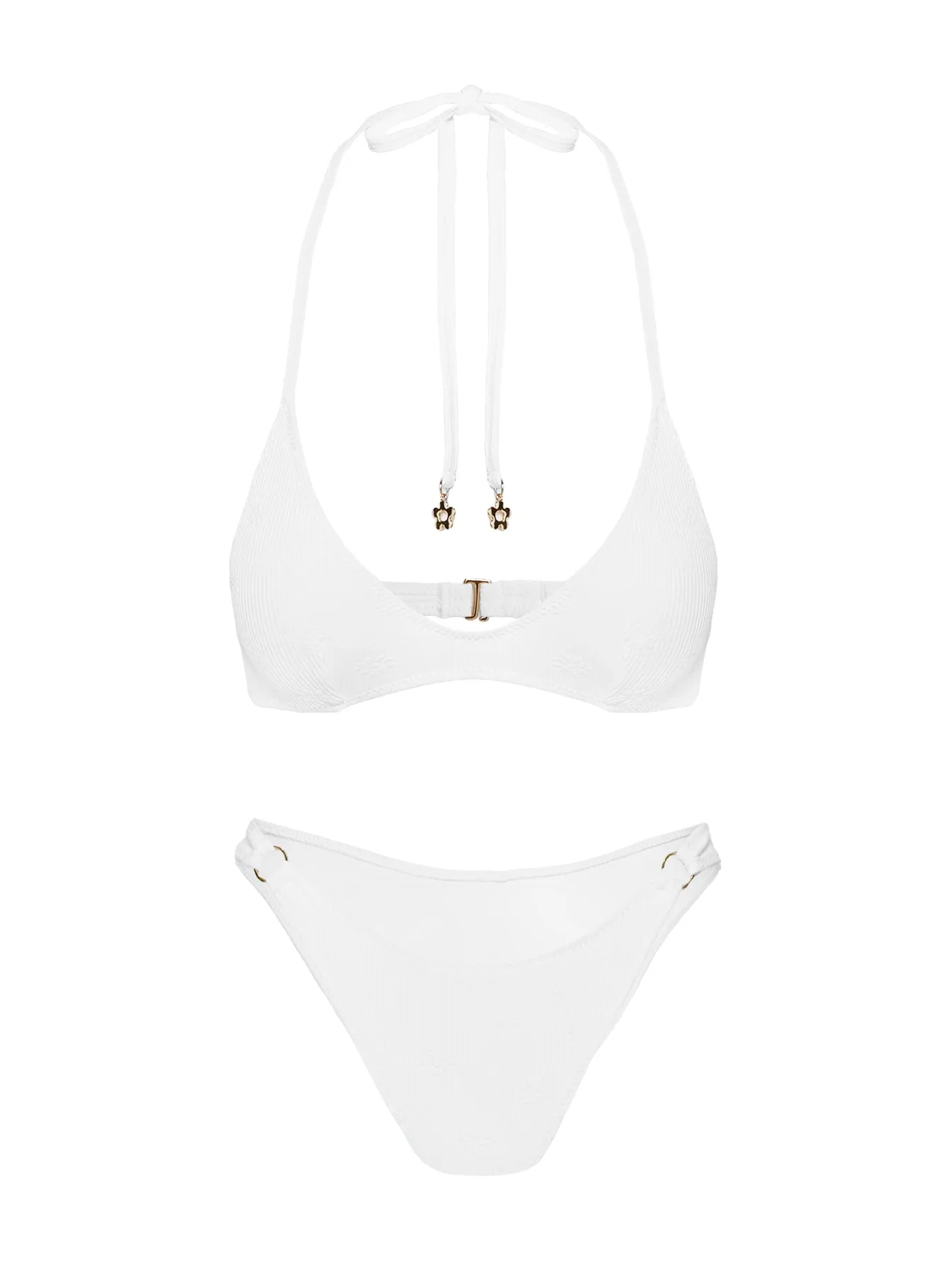 Tides Roll Bikini Top White sold by Princess Polly product image thumbnail 5