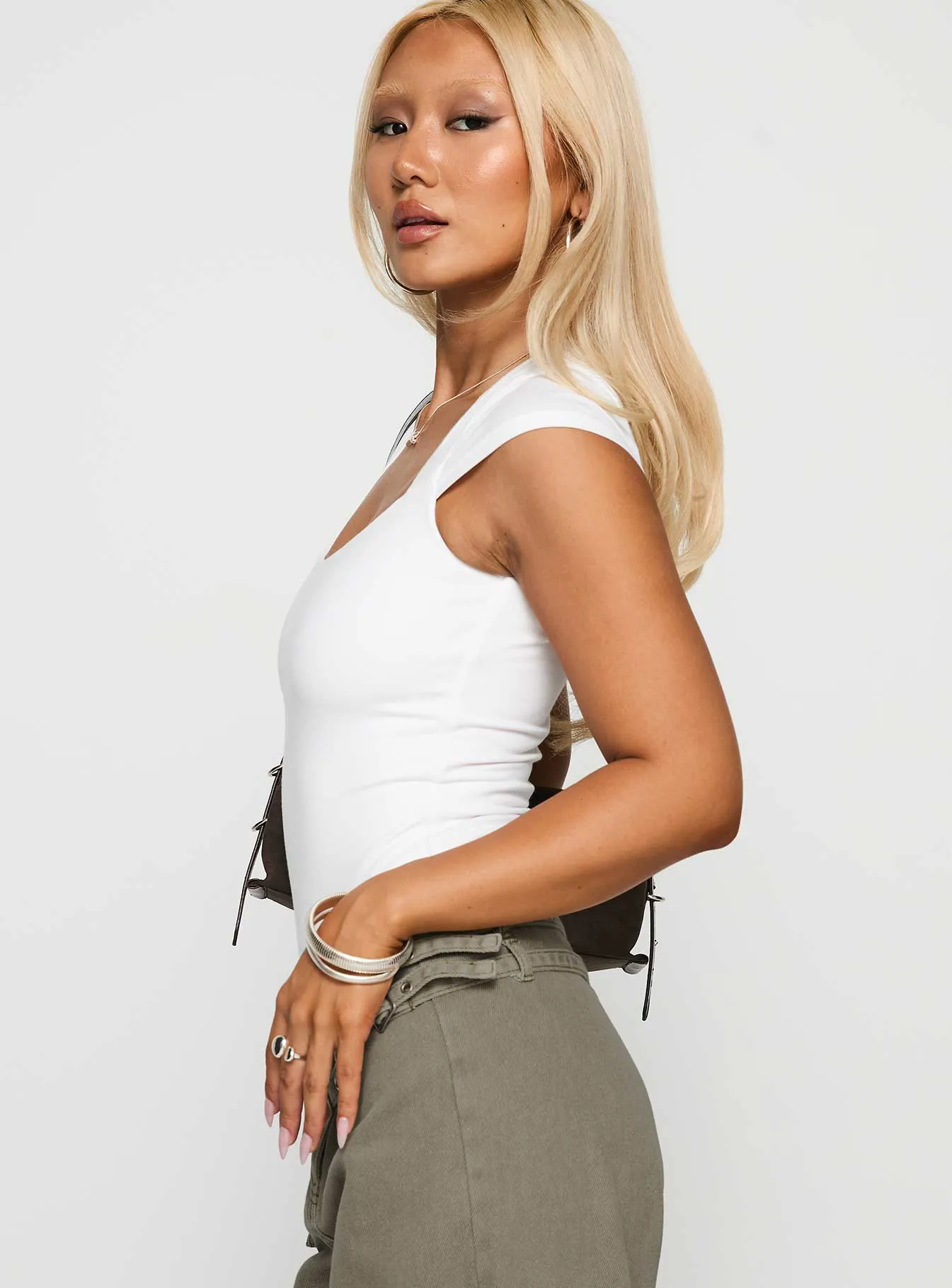 Want You Forever Bodysuit White sold by Princess Polly product image thumbnail 4