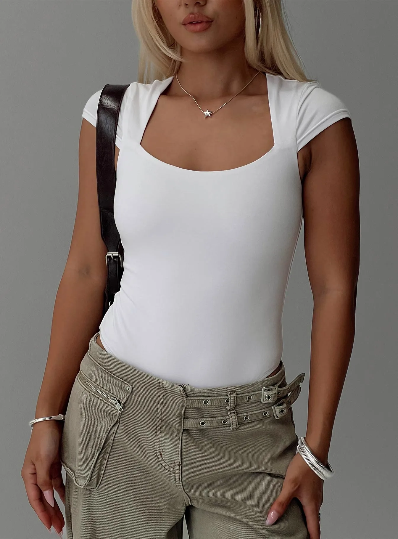 Want You Forever Bodysuit White sold by Princess Polly