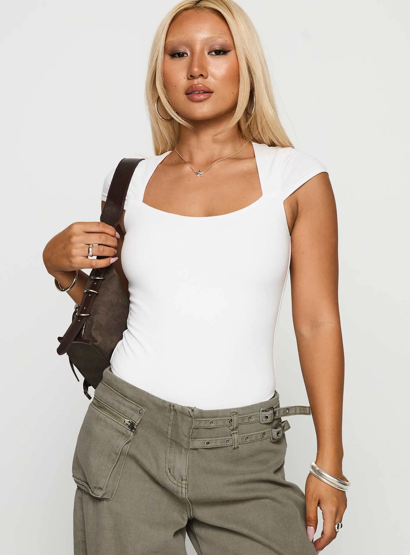 Want You Forever Bodysuit White sold by Princess Polly product image thumbnail 2