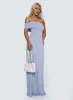 Decadence Strapless Maxi Dress Lilac sold by Princess Polly