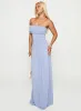 Decadence Strapless Maxi Dress Lilac sold by Princess Polly