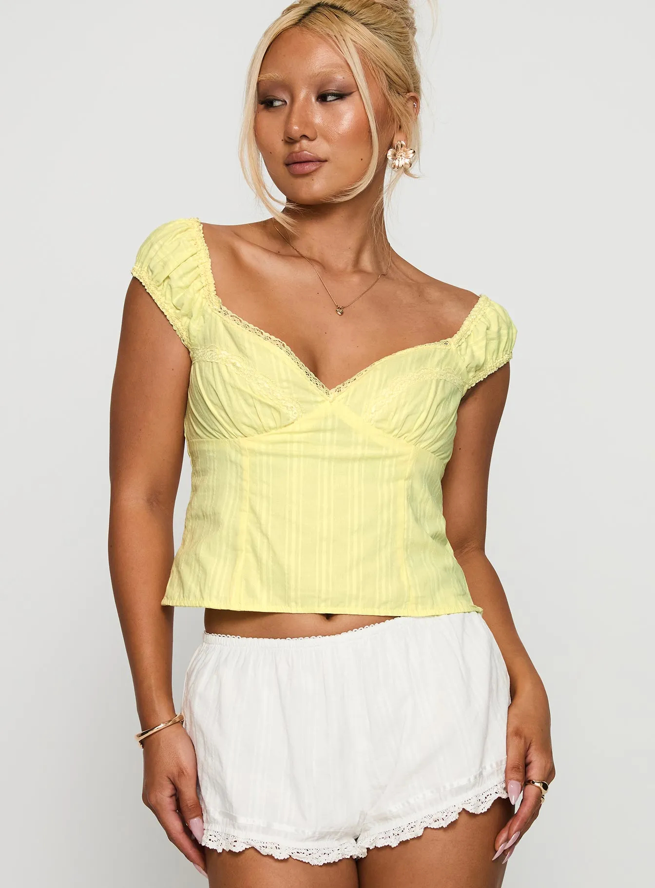 Fyrie Top Yellow sold by Princess Polly product image thumbnail 2