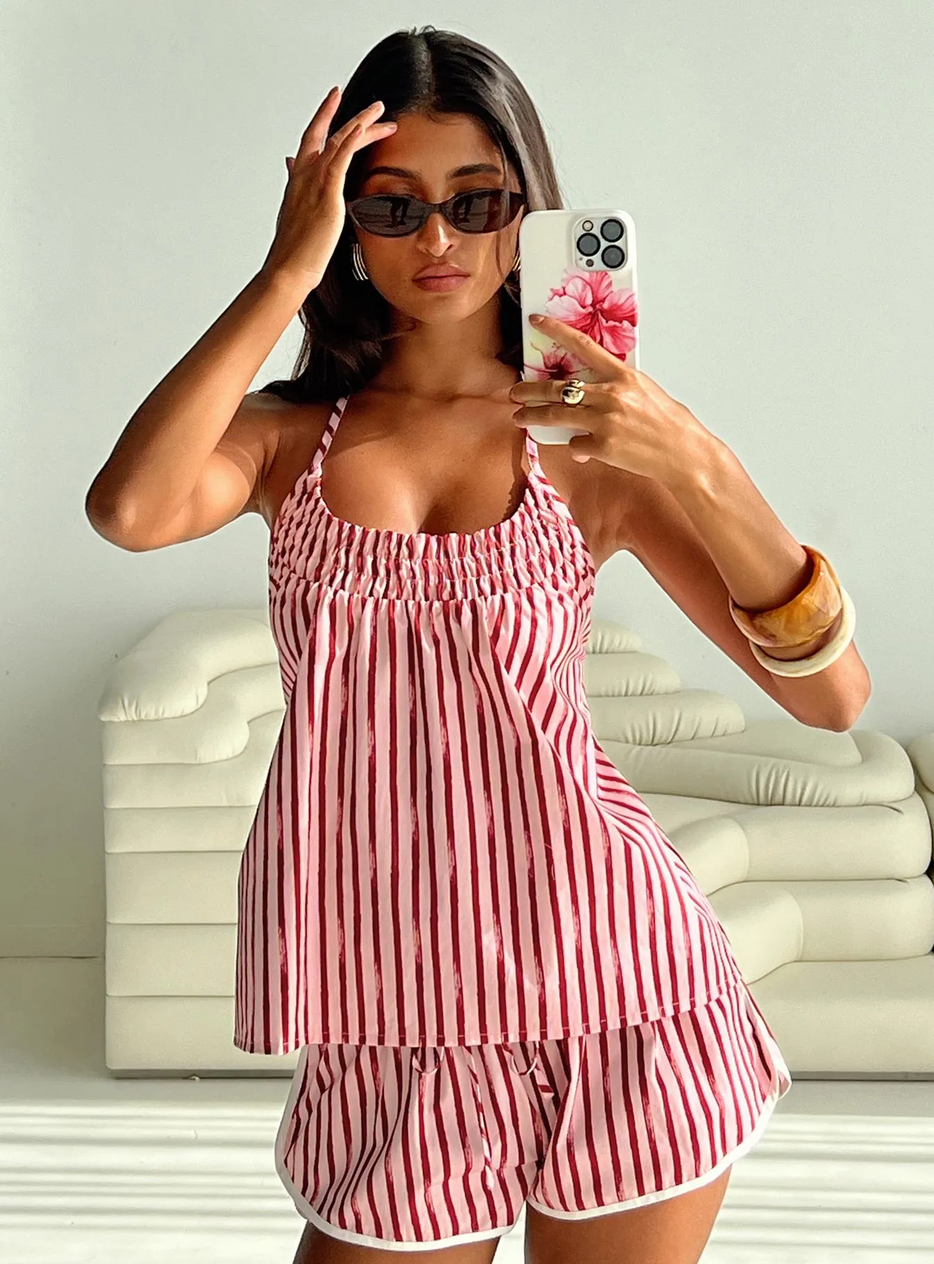 Your Everything Top Pink Stripe sold by Princess Polly