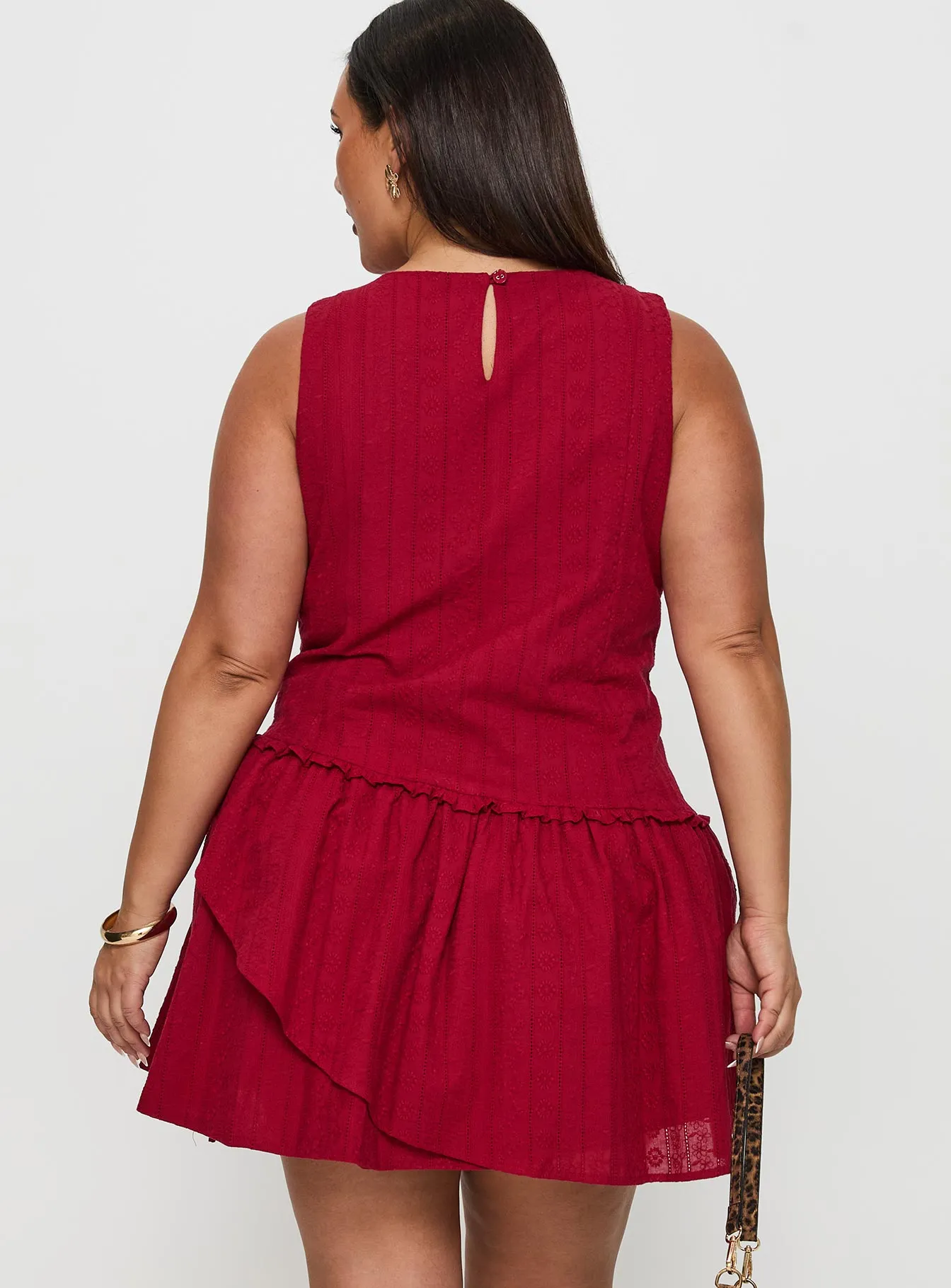 Cosie Mini Dress Red Curve sold by Princess Polly product image thumbnail 5
